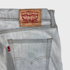 Levi's 511 Jeans Mens 34x32 Gray Slim Fit Straight Leg Stretch Stone Wash Denim Pants