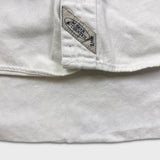 Vintage 90s Levi's Denim Shirt Mens Medium White Red Tab Light Wash Button Up