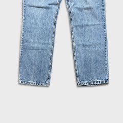 Vintage 90s Levi's 516 Jeans Mens 32x30 Blue Slim Fit Straight Leg Light Wash Denim Pants