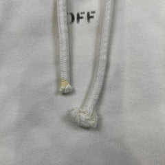 2018 Off-White Photocopy Hooded Sweater Mens Medium White Graphic Hoodie