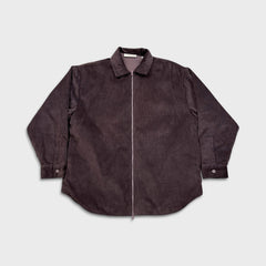 SS23 Fear of God Essentials Corduroy Shirt Jacket Mens Small Purple Oversized