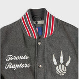 Vintage Y2K Toronto Raptors Jacket Mens Small Gray NBA Basketball Varsity
