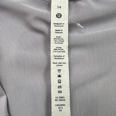 Lululemon Define Jacket Womens Size 14 Purple Full Zip Sports Track Top