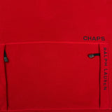 Vintage 90s Chaps Ralph Lauren Fleece Mens Large Red Hooded Pullover Jacket