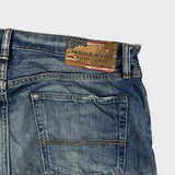 Ralph Lauren Jeans Mens 36x32 Blue Denim & Supply Tapered Straight Distressed Faded Pants