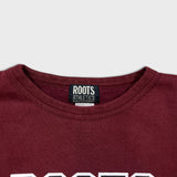 Vintage 90s Roots Athletics Canada Sweatshirt Mens Large Red Graphic Pullover Crewneck