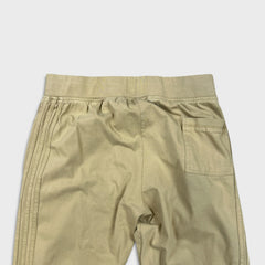 Adidas Originals Sweatpants Mens 2XL Beige Spell Out Fleece Comfort Jogger