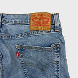 Levi's 511 Jean Mens 33x28 Blue Slim Fit Light Wash Faded Stretch Denim Pants