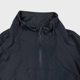 Lululemon Nulu Cropped Define Jacket Womens Size 6 Black Yoga Pilates Tracksuit