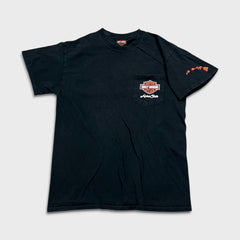 Harley Davidson T Shirt Mens Medium Black Hawaii Motorcycle Biker Pocket Tee
