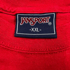 Vintage 90s Wisconsin Badgers University T Shirt Men 2XL Red Jansport Collegiate Tee