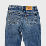 Vintage 90s Levi's 619 Jeans Mens 32x34 Orange Tab Medium Wash Slim Straight