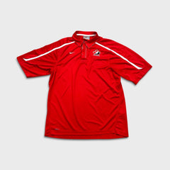 Nike Team Canada Hockey Polo Shirt Mens Medium Red Performance Short Sleeve