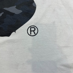 BAPE Camo Big Ape Head Tee Mens Large White A Bathing Ape Graphic T Shirt