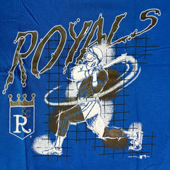 Vintage 1993 Kansas City KC Royals T Shirt Mens Medium Blue Baseball MLB Tee