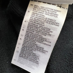 Adidas Originals Hoodie Womens XS Black Cropped Sports Hooded Sweater