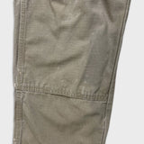 Vintage Y2K Wrangler Riggs Pants Mens 34x28 Gray Ripstop Carpenter Double Knee Cargo
