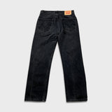 Vintage Y2K Levi's 505 Jeans Mens 33x30 Black Regular Fit Straight Leg Dark Wash Denim Pants