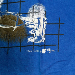 Vintage 1993 Kansas City KC Royals T Shirt Mens Medium Blue Baseball MLB Tee
