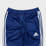 Adidas Track Pants Mens Small Blue Essentials 3 Stripe Training Athletic Jogger