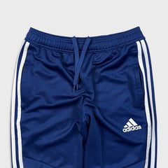Adidas Track Pants Mens Small Blue Essentials 3 Stripe Training Athletic Jogger