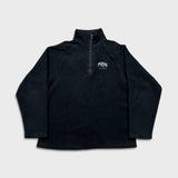 Vintage 90s PUMA Fleece Mens Large Black 1/4 Zip Original Pullover Jacket
