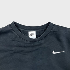 Nike Sportswear Sweatshirt Mens Large Black Swoosh Pullover Crewneck