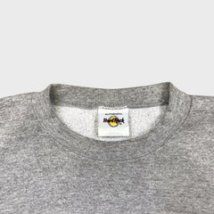 Vintage 90s Hard Rock Cafe Sweatshirt Mens XL Gray Salt Lake City USA Pullover