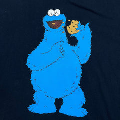 Uniqlo x Kaws x Sesame Street Cookie Monster Tee Mens Medium Blue Graphic T Shirt