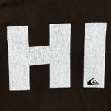 Vintage Y2K Quiksilver T Shirt Mens Large Brown HI Mountain Logo Faded Outdoor Graphic Tee