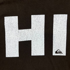 Vintage Y2K Quiksilver T Shirt Mens Large Brown HI Mountain Logo Faded Outdoor Graphic Tee