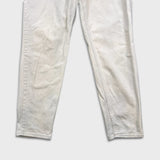 Vintage 90s Wrangler Mom Jeans Womens 34x32 White USA High Waist Taper Leg Denim