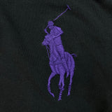 Vintage 90s Polo Ralph Lauren Shirt Mens Medium Black Big Pony Casual Preppy Tee