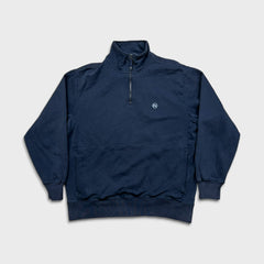 Vintage 90s Nautica Competition 1/4 Zip Sweatshirt Mens Medium Blue Pullover