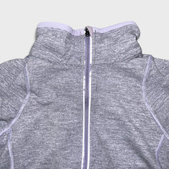 Lululemon Full Tilt Sweatshirt Womens Size 8 Gray 1/4 Zip Sportswear 3M Pullover