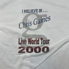 Vintage 2000 Chris Gaines World Tour T Shirt Mens Large White Garth Brooks Tee