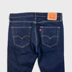 Levi's 512 Jeans Mens 36x30 Blue Slim Taper Leg Dark Wash Mid Rise Stretch Denim Pants
