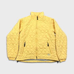 Nike Sportswear ACG Jacket Mens Small Yellow Swoosh Level 3 Outer Layer Quilted