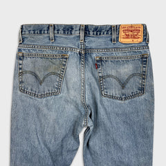 Vintage Y2K Levi's 516 Jeans Mens 36x30 Blue Slim Fit Straight Leg Light Wash Distress Denim Pants