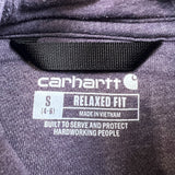 Carhartt Hoodie Womens Small Purple Relaxed Fit Workwear Hooded Sweater