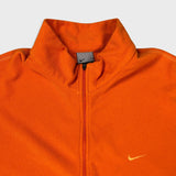 Vintage Y2K Nike Sportswear Fleece Mens Medium Orange Swoosh 1/4 Zip Pullover Jacket