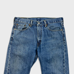 Levi's 505 Jeans Mens 33x29 Blue Regular Fit Straight Leg Medium Wash Denim Pants