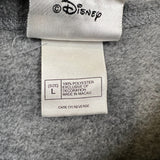 Vintage 90s Walt Disney World Mickey Mouse Fleece Mens Large Gray Jacket