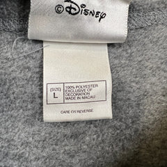 Vintage 90s Walt Disney World Mickey Mouse Fleece Mens Large Gray Jacket