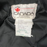 Vintage 90s Blank Jacket Mens Medium Red Classic Outdoor Varsity Leather Bomber