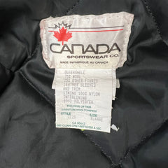 Vintage 90s Blank Jacket Mens Medium Red Classic Outdoor Varsity Leather Bomber