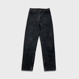 Vintage 90s Levi's 550 Jeans Mens 31x34 Black Relaxed Fit Tapered Leg Faded Dark Wash Denim Pants