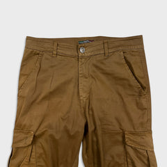 Simons Pants Mens 32x28 Brown Stretch Utility Taper Leg Cargo