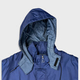 Vintage 90s Nike Sportswear Jacket Mens Medium Blue Swoosh Full Zip Coat
