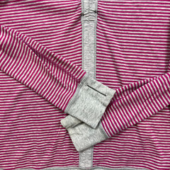 Lululemon In A Cinch Long Sleeve Tee Women Size 10 Pink / Gray Reversible